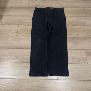 Faded Baggy Distressed Y2K Black Duluth Cargo Pants
